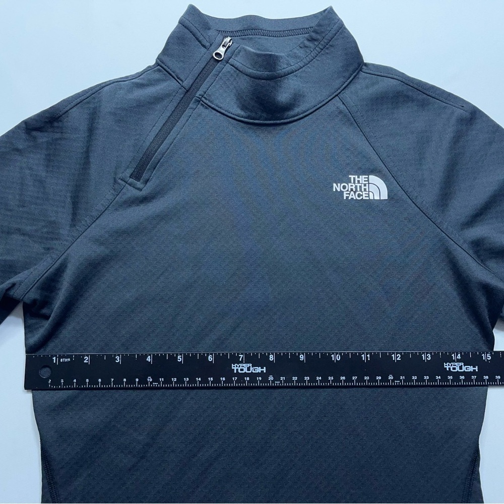 The North Face Pullover Womens Size XS Gray Honeycomb 1/4 Zip Flash Dry - Picture 7 of 14